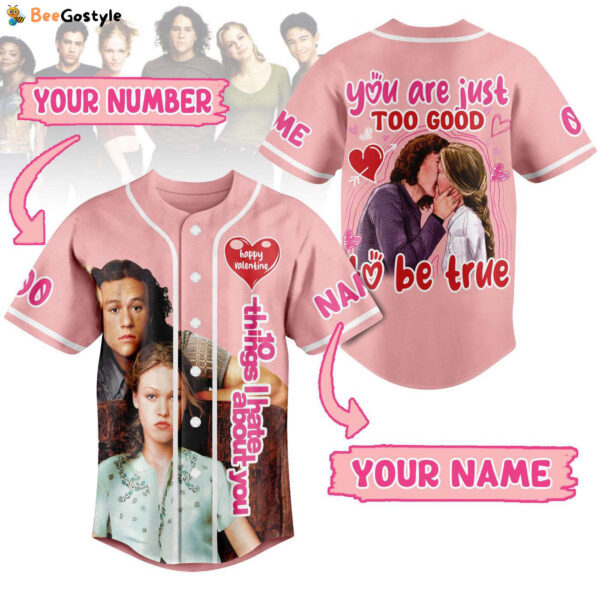 10 Things I Hate About You Baseball Jersey For Men Women And Kids Gift for Fans