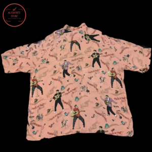 Elvis Presley Rock N Roll Hawaiian Shirt Set for Men Women Kids