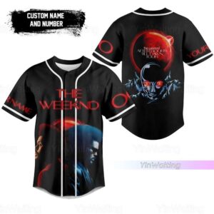 The Weeknd Baseball Jersey - Shop Personalized Athletic Tour Shirt
