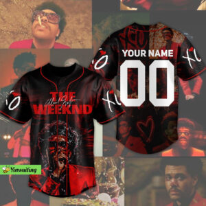 The Weeknd Tour Jersey: Custom Baseball Shirt for The Weeknd Rap Fans