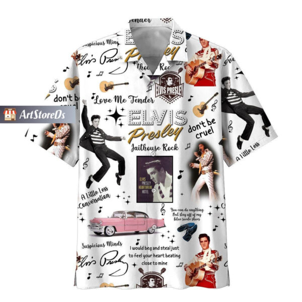 Elvis Presley Shirt, Elvis Presley Button Shirt, Elvis Presley Hawaii Shirt, Button Down Shirt, Elvis King Shirt, Elvis Presley Gift