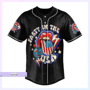 Rolling Stones Jersey, Rolling Stones Baseball Jersey