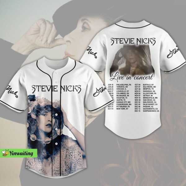 Stevie Nicks Jersey Shirt & Fleetwood Mac Baseball Jersey – Rock Your Style!