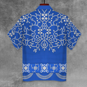 Elvis Blue Swirl Unisex Hawaiian Shirt 1