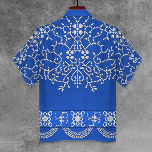 Elvis Blue Swirl Unisex Hawaiian Shirt