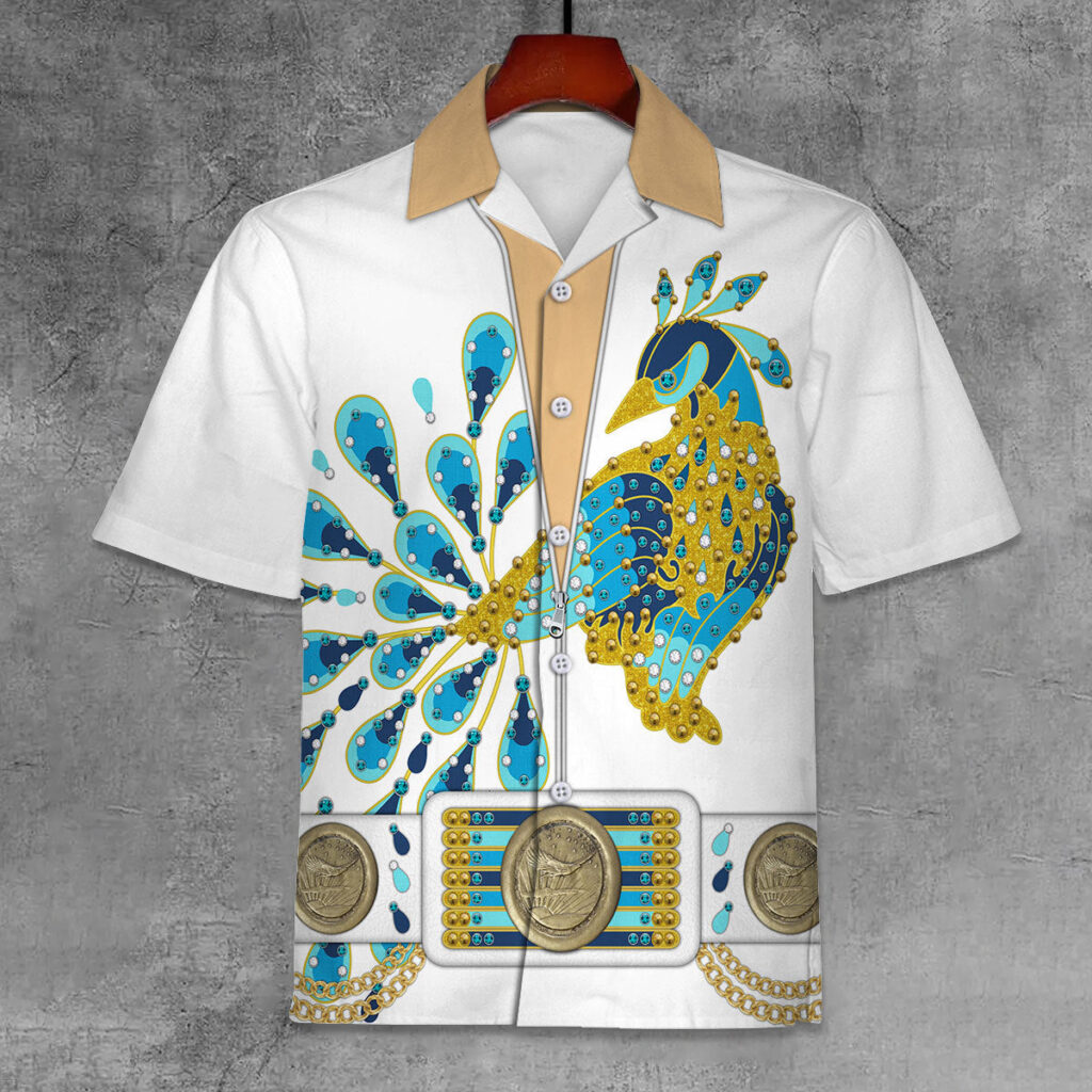 Elvis Peacock Unisex Hawaiian Shirt Elvis Peacock Unisex Hawaiian Shirt