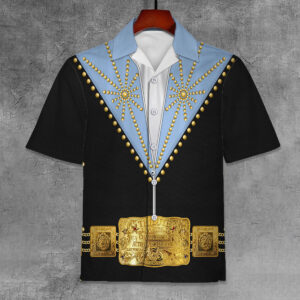Elvis Cisco Blue Unisex Hawaiian Shirt 1