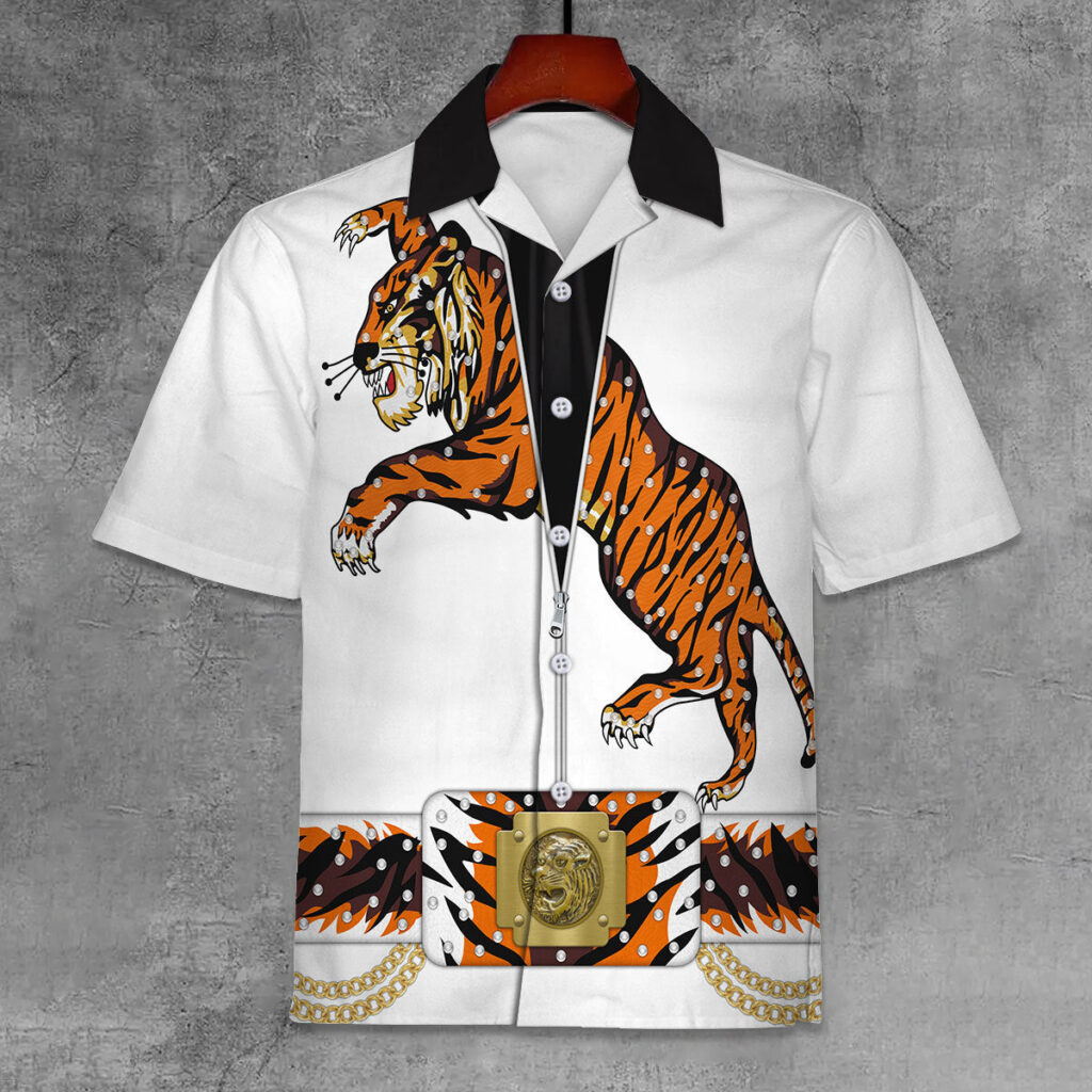 Elvis Tiger Unisex Hawaiian Shirt Elvis Tiger Unisex Hawaiian Shirt