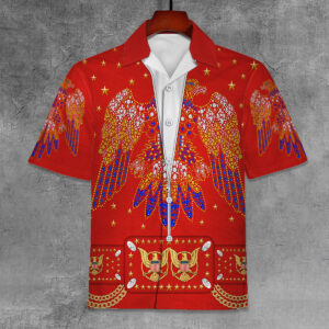 Elvis Aloha From Hawaii Red Unisex Hawaiian Shirt