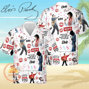 Elvis Presley Hawaiian Shirt, Elvis Presley Hawaii Shirt, The King Of Rock, Elvis Presley Gift, Elvis Vacation Shirt, Summer Shirt