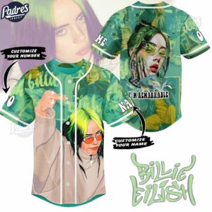 Custom Billie Eilish Baseball Jersey