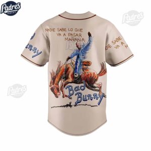 Bad Bunny Nadie Sabe Baseball Jersey 3