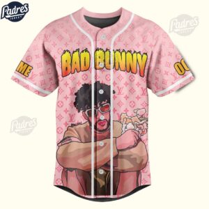 Custom Bad Bunny Lv baseball Jersey 1