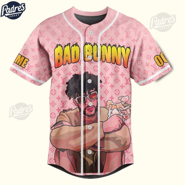 Custom Bad Bunny Lv baseball Jersey