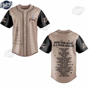 Bad Bunny Nadie Sabe Lo Que Va A Pasar Manana Baseball Jersey