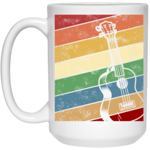 Guitar Bass Retro, Music Vintage, Love Music, Best Of Guitar White Mug 1