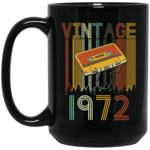 Cassettes Vintage Gift Gift Birthday Gifts Music Lover Gift For Man Black Mug 1