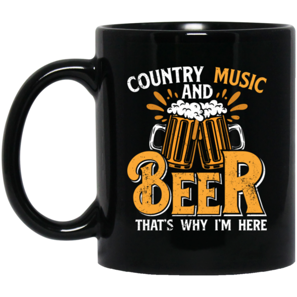 Country Music And Beer, Craft Beer, Best Beer Ever Black Mug