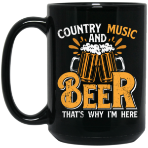 Country Music And Beer, Craft Beer, Best Beer Ever Black Mug 1