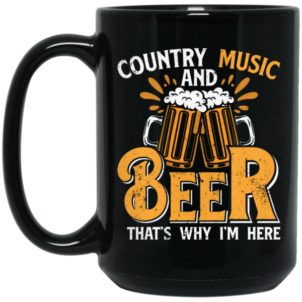 Country Music And Beer, Craft Beer, Best Beer Ever Black Mug