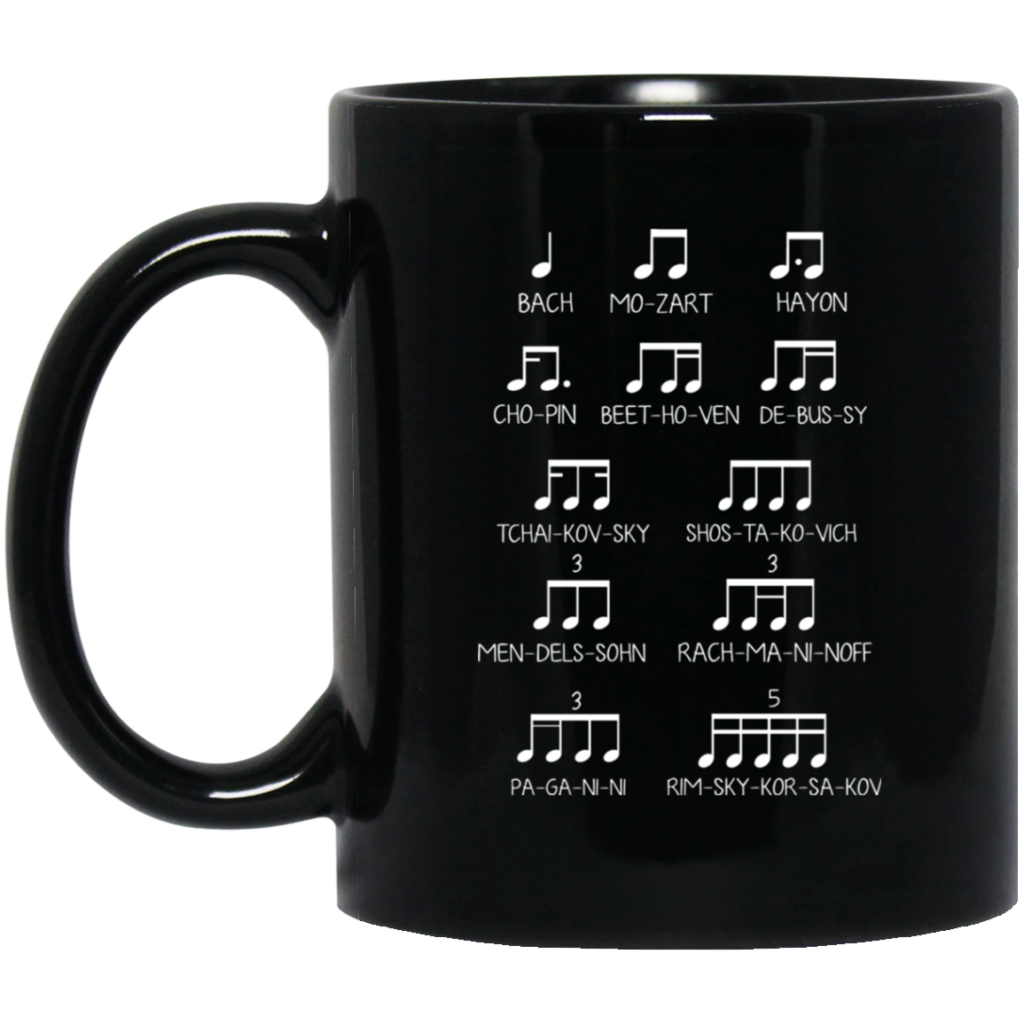 Music Design, Famous Musician, Music Note Black Mug Music Design, Famous Musician, Music Note Black Mug