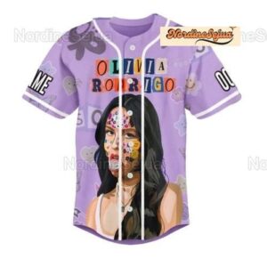 Get Your Personalized Olivia Rodrigo Baseball Jersey - Perfect Gift for Fans! Tour Merch Official Shirt