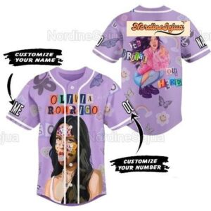 Get Your Personalized Olivia Rodrigo Baseball Jersey - Perfect Gift for Fans! Tour Merch Official Shirt 1