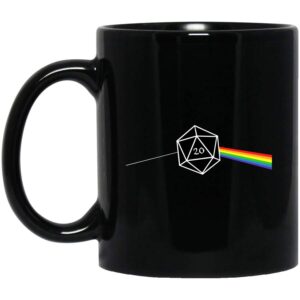 Dungeons And Dragons D20 Win Pink Floyd Mug Black Mug