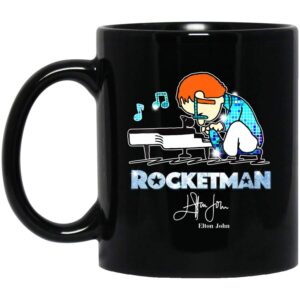 Elton John Playing Piano Rocketman Gift 11 oz Mug