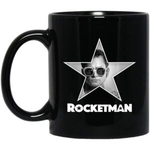 Rocketman Official Elton John Star Photo B&W Coffee Mug