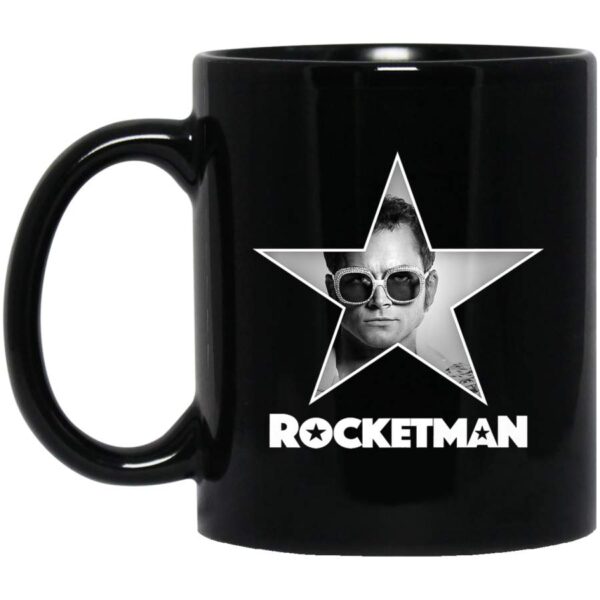 Rocketman Official Elton John Star Photo B&W Coffee Mug