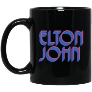 Elton John Official Text Logo Coffee Mug
