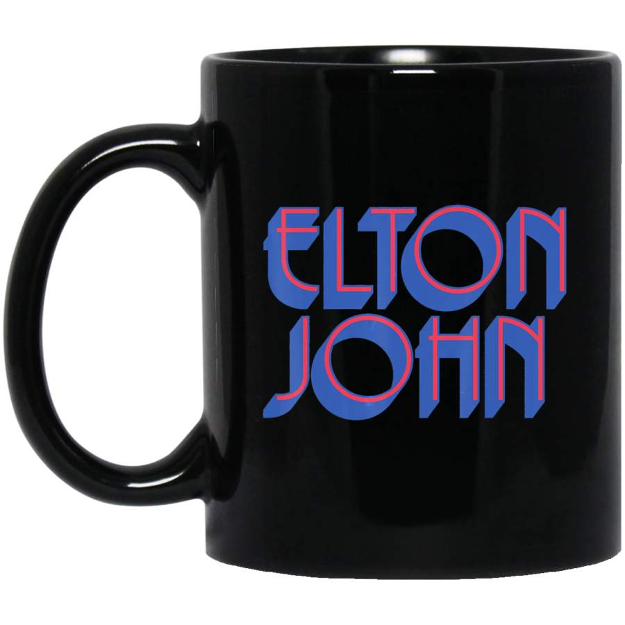 Elton John Official Text Logo Coffee Mug Elton John Official Text Logo Coffee Mug