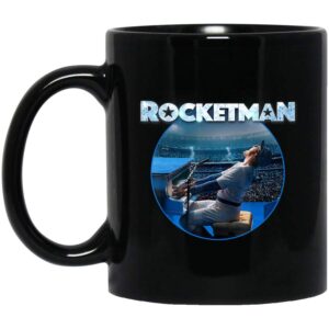 Rocketman Movie Elton John Piano T- Black Mug