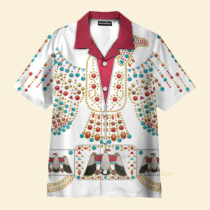 Elvis Presley Thunderbird Cosplay Costume - Hawaiian Shirt