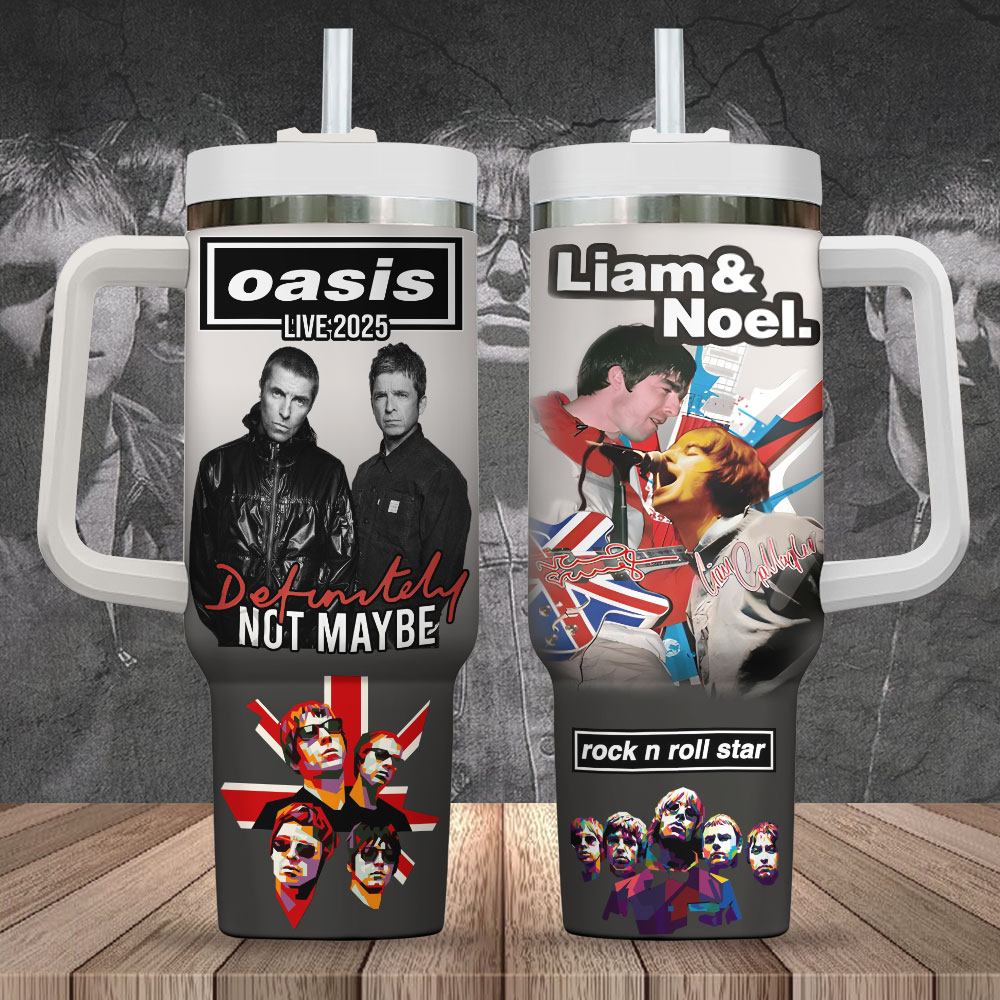 Oasis Band 40oz Stanley Tumbler Gift – Gift for Fans – Gift for Fans Oasis Band 40oz Stanley Tumbler Gift – Gift for Fans – Gift for Fans