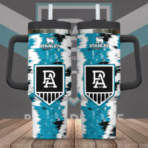 Port Adelaide FC 40oz Stanley Tumbler - Gift for Fans - Gift for Fans