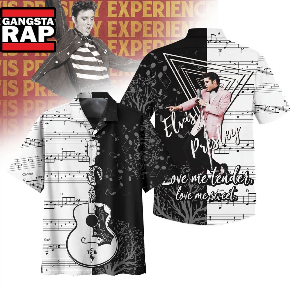 Elvis Presley Love Me Tender Love Me Sweet Summer Hawaiian Shirt Elvis Presley Love Me Tender Love Me Sweet Summer Hawaiian Shirt