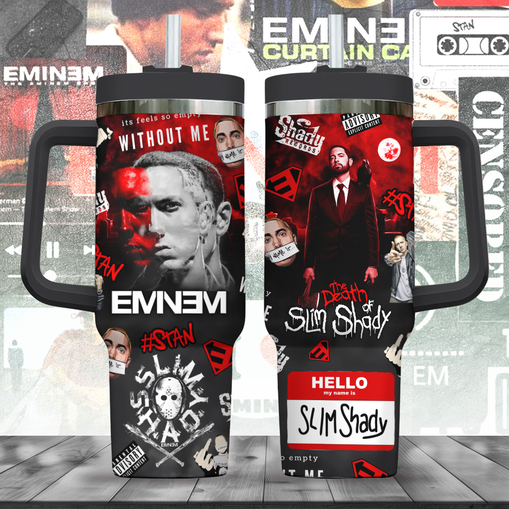 Eminem 40oz Stanley Tumbler Gift – Gift for Fans – Gift for Fans Eminem 40oz Stanley Tumbler Gift – Gift for Fans – Gift for Fans