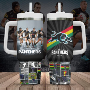 Penrith Panthers 40oz Stanley Tumbler Gift - Gift for Fans - Gift for Fans