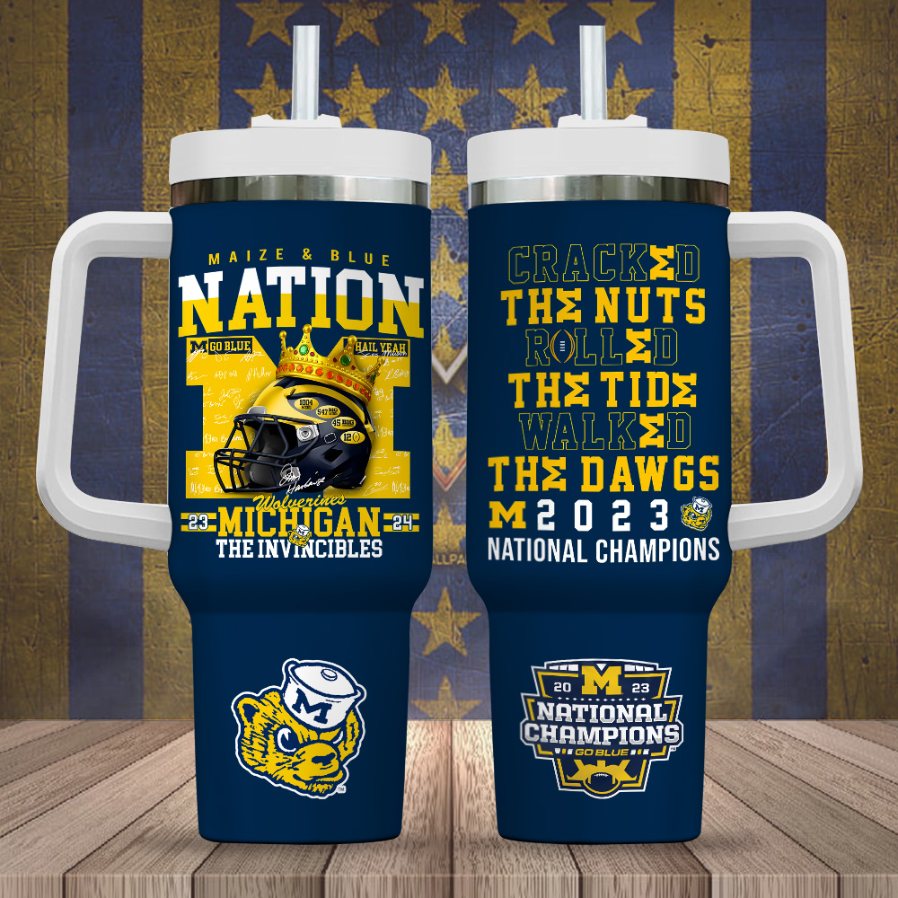 Michigan Wolverines Football 40oz Stanley Tumbler Gift – Gift for Fans – Gift for Fans Michigan Wolverines Football 40oz Stanley Tumbler Gift – Gift for Fans – Gift for Fans