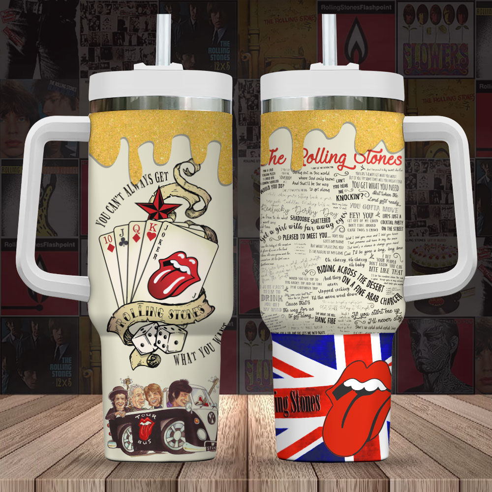 The Rolling Stones 40oz Stanley Tumbler Gift – Gift for Fans – Gift for Fans The Rolling Stones 40oz Stanley Tumbler Gift – Gift for Fans – Gift for Fans
