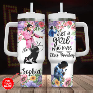 Personalized Elvis Presley 40oz Stanley Tumbler - Gift for Fans - Gift for Fans