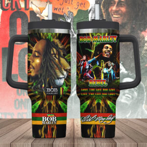 Bob Marley 40oz Stanley Tumbler Gift - Gift for Fans - Gift for Fans