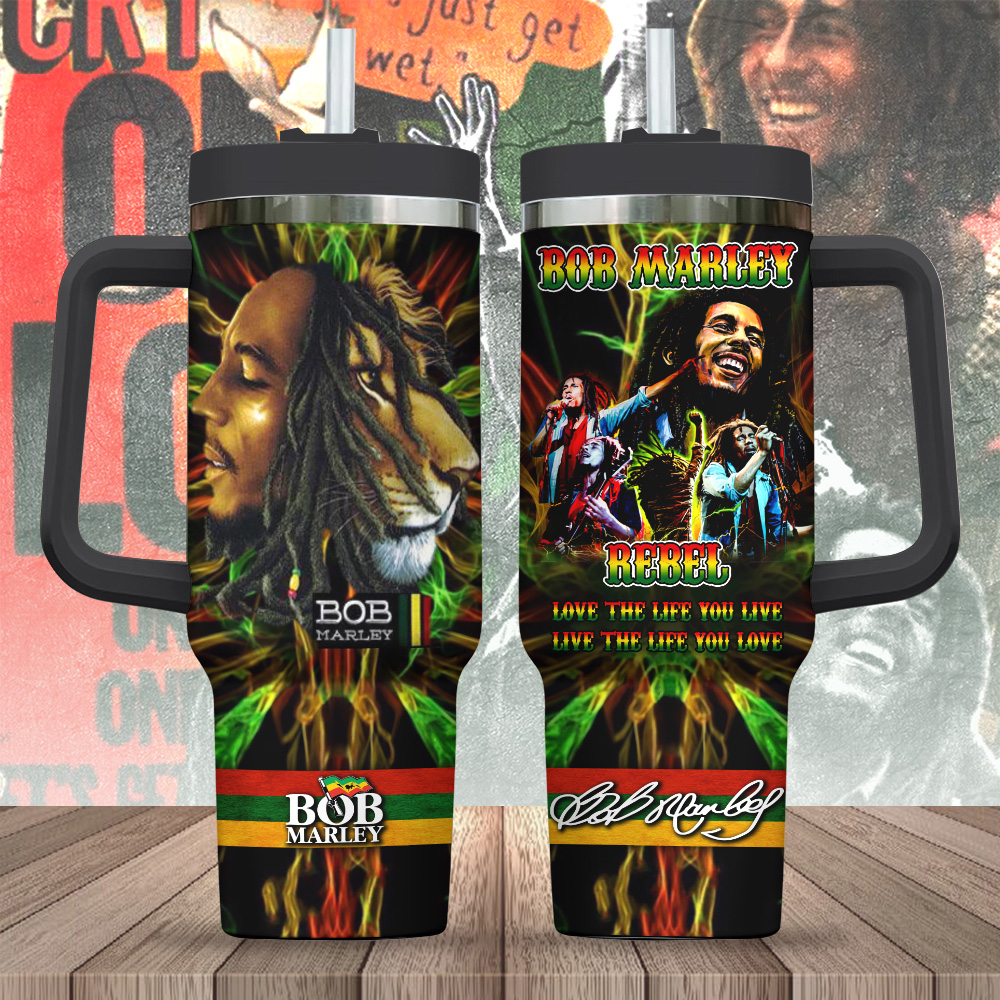 Bob Marley 40oz Stanley Tumbler Gift – Gift for Fans – Gift for Fans Bob Marley 40oz Stanley Tumbler Gift – Gift for Fans – Gift for Fans