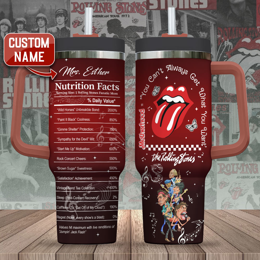 Personalized The Rolling Stones 40oz Stanley Tumbler Gift – Gift for Fans – Gift for Fans Personalized The Rolling Stones 40oz Stanley Tumbler Gift – Gift for Fans – Gift for Fans