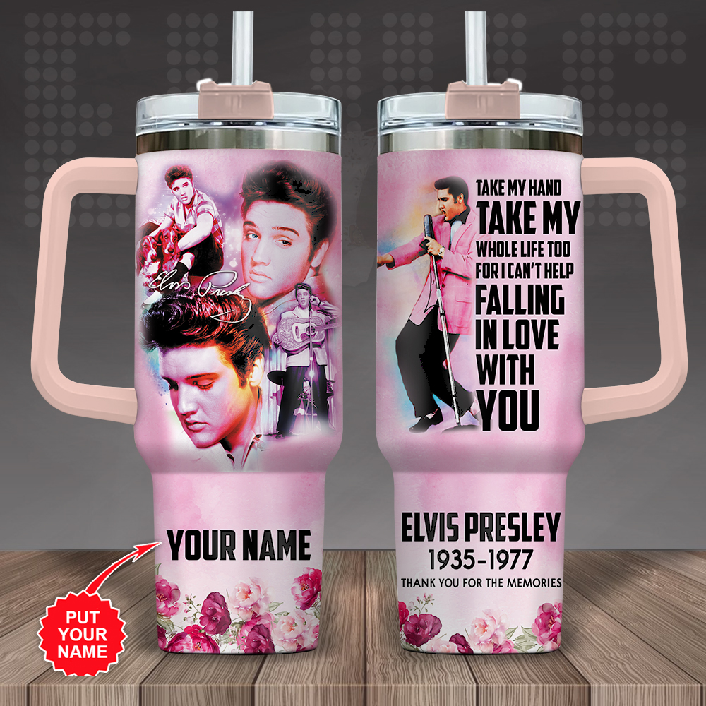 Personalized Elvis Presley 40oz Stanley Tumbler Gift – Gift for Fans – Gift for Fans Personalized Elvis Presley 40oz Stanley Tumbler Gift – Gift for Fans – Gift for Fans