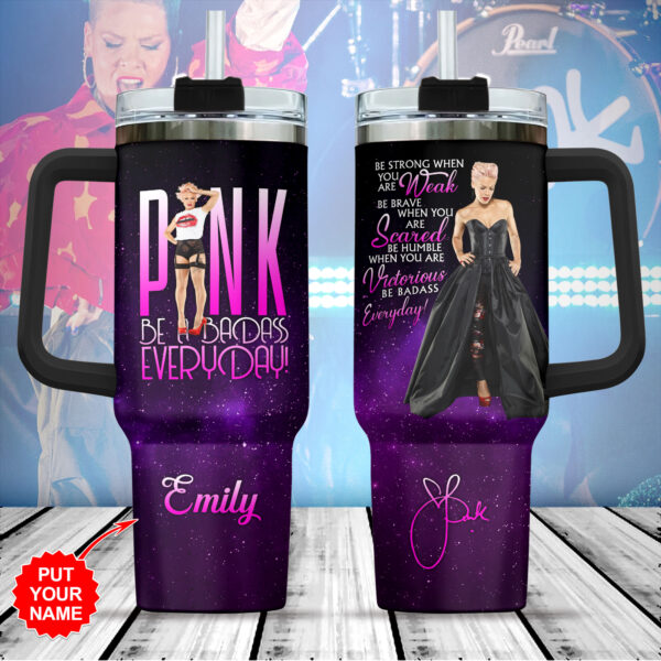 Personalized P!nk 40oz Stanley Tumbler Gift – Gift for Fans – Gift for Fans