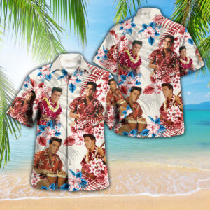 Elvis Presley 3D Hawaii Shirt Gift