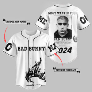 Bad Bunny Baseball Jersey For Men Women And Kids Gift